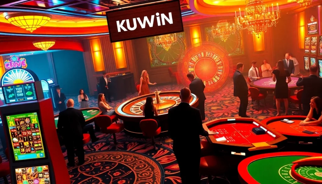 Experience great gaming at KUWIN's dazzling casino floor with roulette and poker tables.